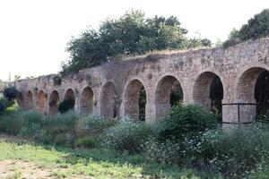 Akko Israel 04 05 2024 An ancient aqueduct for supplying water to populated areas in Israel. photo