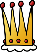 cartoon doodle crown png