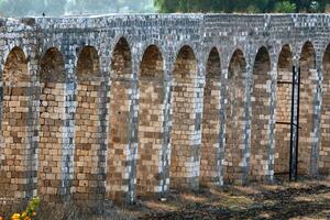 Akko Israel 04 05 2024 An ancient aqueduct for supplying water to populated areas in Israel. photo