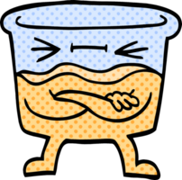 Cartoon-Doodle Whiskyglas png