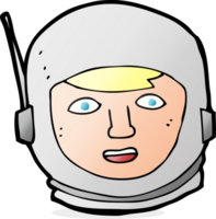 tête d'astronaute de dessin animé png