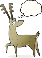 pensée bulle dessin animé cerf png