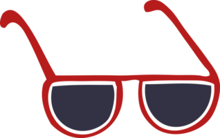 gafas de sol de garabato de dibujos animados png