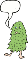 tekenfilm monster met toespraak bubbel png