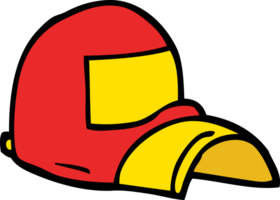 cartoon doodle baseball cap png