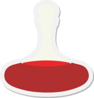 fancy decanter full of wine sticker png
