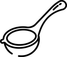 Strainer outline illustration vector