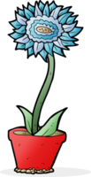 fiore del fumetto in vaso png