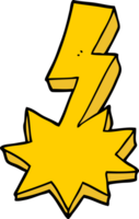 cartoon lightning strike png