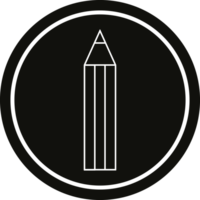 lápiz circular símbolo png