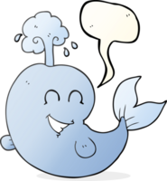 speech bubble cartoon whale spouting water png