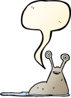 cartoon slug with speech bubble png