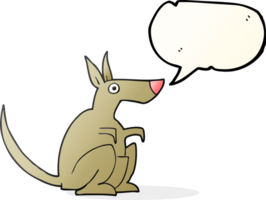 speech bubble cartoon kangaroo png