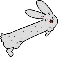 lustiges Cartoon-Kaninchen png
