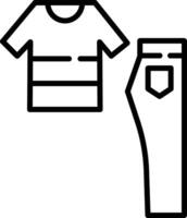 Clothes outline illustration vector