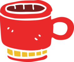 tasse à café de griffonnage de dessin animé png