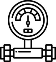 Gauge outline illustration vector