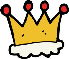 símbolo de la corona de dibujos animados png