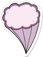 pegatina de una nube decorativa de dibujos animados png