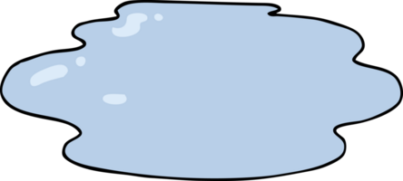 charco de agua de dibujos animados png