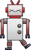 gradiënt gearceerde cartoon robot png