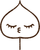 Leaf Charcoal Drawing png