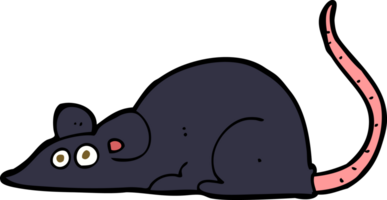 rato preto de desenho animado png