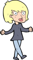 cartoon woman with open arms png