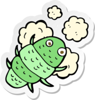 sticker of a cartoon bug png