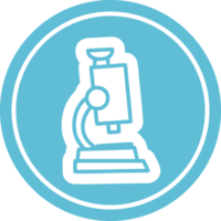 microscope and slide circular icon png