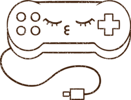 Console Controller Charcoal Drawing png