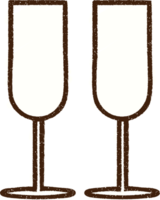 glas fluit krijt tekening png