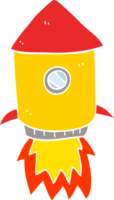 cartoon doodle space rocket png