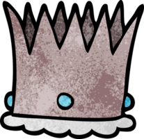 cartoon doodle silver crown png