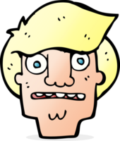 cartoon shocked face png