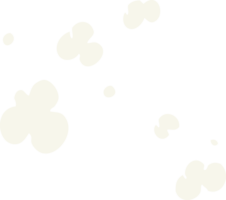 flache farbillustration eines zeichentrickrauchwolkensymbols png