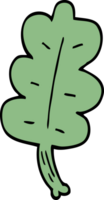 cartoon doodle leaf png