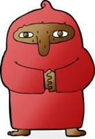 monje de dibujos animados en túnica png