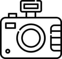 Camera outline illustration vector