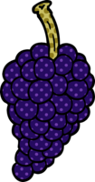 caricatura, garabato, racimo, de, uvas png