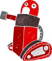 robô de tanque de desenho animado png