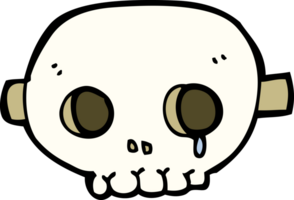 máscara de calavera de dibujos animados png