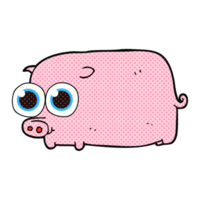 cartoon piglet with big pretty eyes png