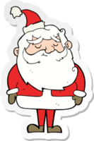 sticker van een tekenfilm van de kerstman png