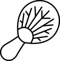 Leaf outline illustration vector