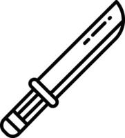 Knife outline illustration vector