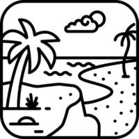 beach wear outline illustration vector