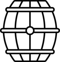 Barrel outline illustration vector