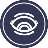 staring eye circular icon png