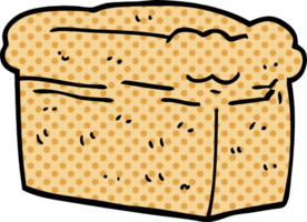 cartoon doodle loaf of bread png